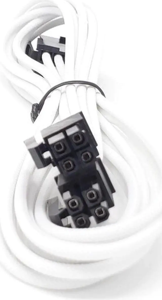 Alt view image 3 of 7 - Micro Connectors Premium Sleeved PSU Cable Extension Kit (White)