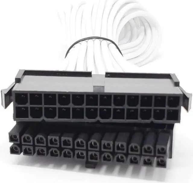 Alt view image 2 of 7 - Micro Connectors Premium Sleeved PSU Cable Extension Kit (White)