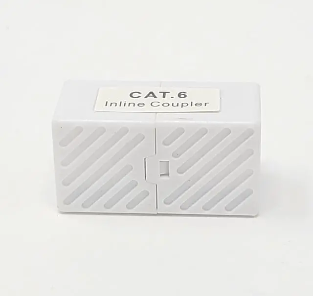 Alt view image 3 of 6 - Micro Connectors Cat6 Ethernet Coupler UL Listed White 5-Pack