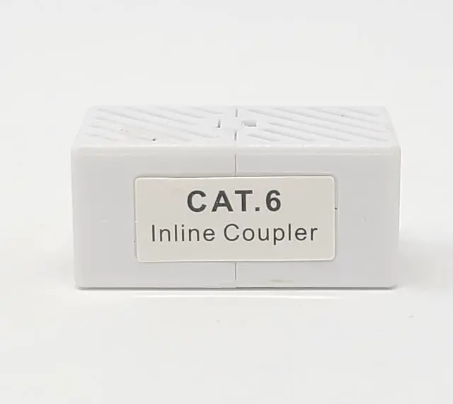 Alt view image 4 of 6 - Micro Connectors Cat6 Ethernet Coupler UL Listed White 5-Pack
