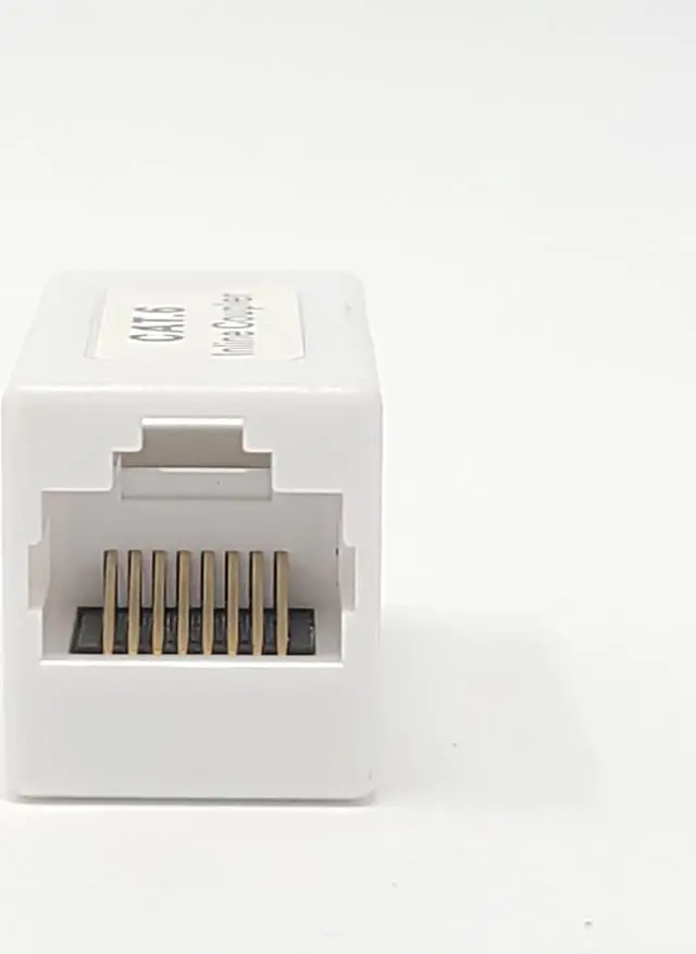 Alt view image 2 of 6 - Micro Connectors Cat6 Ethernet Coupler UL Listed White 5-Pack