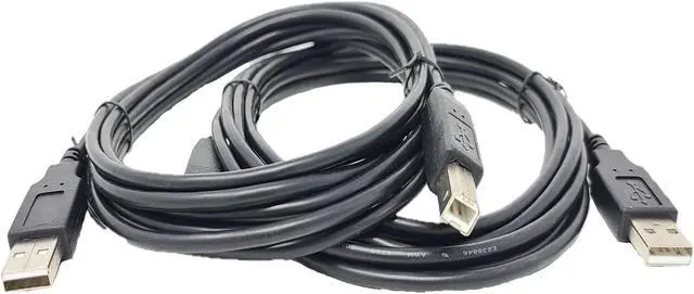 Alt view image 2 of 4 - Micro Connectors 10 Feet USB 2.0 A to B Cable Black 2-Pack (E07-122BLK-2P)