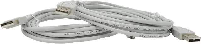 Alt view image 2 of 4 - Micro Connectors 10 Feet USB 2.0 A to A Cable 2-Pack (E07-124-2P)