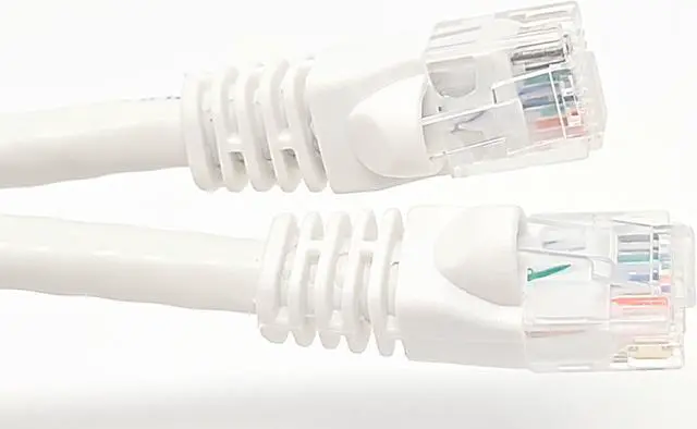 Alt view image 4 of 6 - Micro Connectors E08-025W 25 ft. Cat 6 White 25-feet Cat 6 550MHz UTP RJ45 Patch Cable
