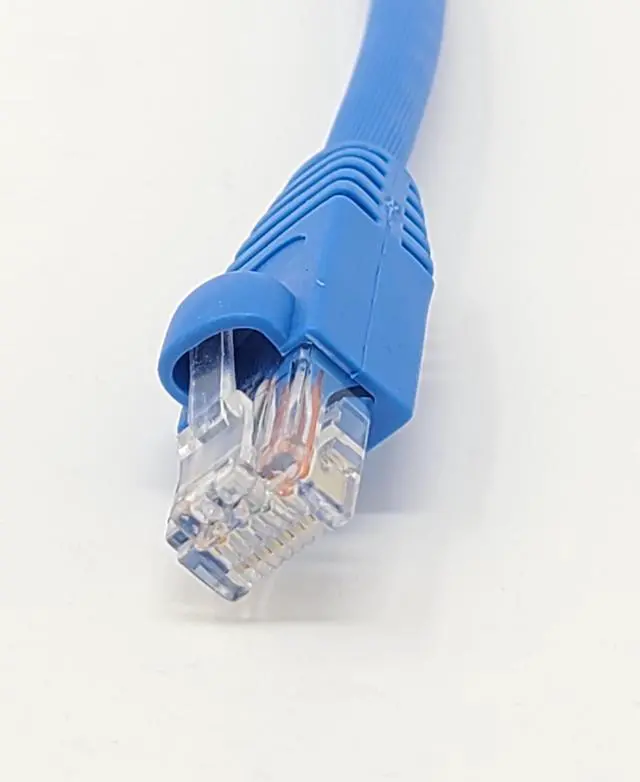 Alt view image 4 of 5 - Micro Connectors 14 Feet Cat6A UTP Ethernet Patch (24AWG) Cable -Blue 5-Pack (E09-014BL-5)