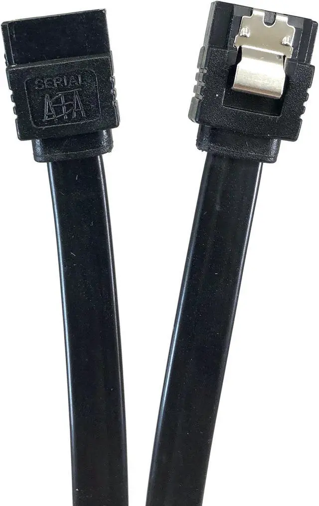 Alt view image 3 of 6 - Micro Connectors 12" SATA III Straight Cable with Locking Latch (Black) 3-Pack (F03-03MSSB-3P)