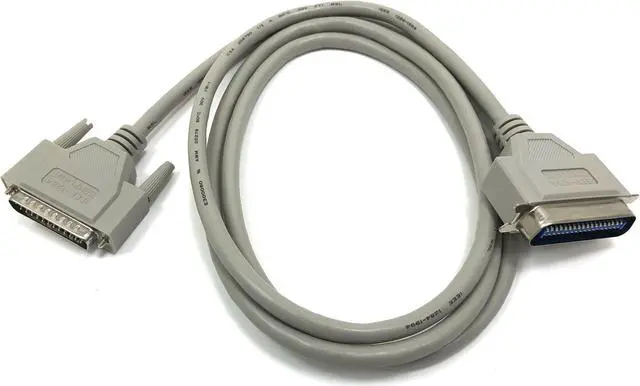 Alt view image 2 of 4 - Micro Connectors 6 Feet Bi-Directional Parallel Printer (IEEE-1284) Cable (DB25M to C36M) (M01-010)