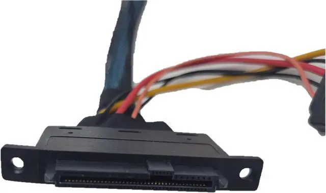 Alt view image 4 of 7 - Micro Connectors Internal 12G U.2 Cable (HD MiniSAS SFF-8643 to U.2 SFF-8639) with SATA Power (50cm)