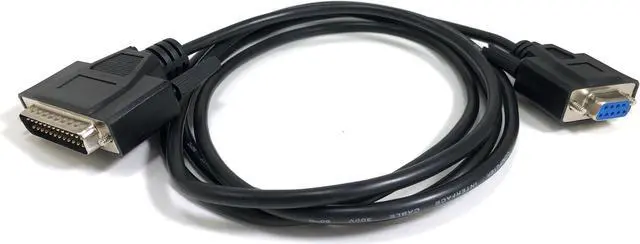 Alt view image 4 of 4 - Micro Connectors 6 Feet AT Modem Serial Cable (DB9 Female to DB25 Male) (M02-116)