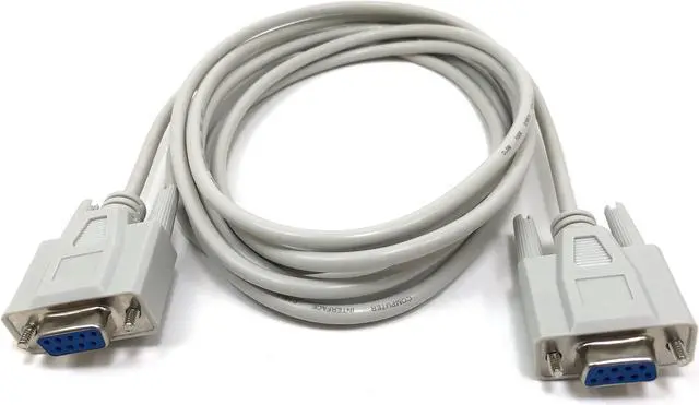 Alt view image 3 of 3 - Micro Connectors 10 Feet Null Modem Serial Cable (DB9 Female to Female) (M02-233)