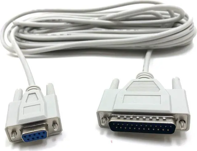 Alt view image 4 of 4 - Micro Connectors 25 Feet AT Modem Serial Cable (DB9 Female to DB25 Male) (M02-116A25)