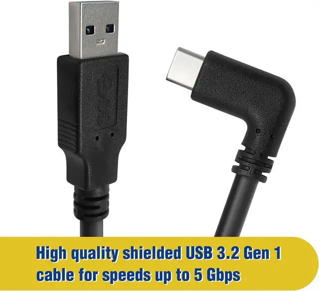 Main image of Micro Connectors 16 Feet USB 3.2 Gen 1 Right Angle C to A Cable for Quest Link