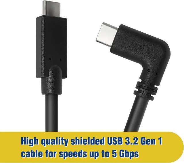 Main image of Micro Connectors 16 Feet USB 3.2 Gen 1 Right Angle C to C Cable for Quest Link