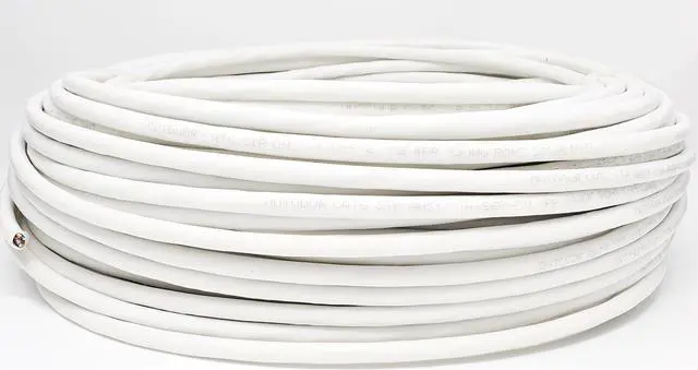 Alt view image 4 of 5 - Micro Connectors 250 Feet Cat6 Solid STP Outdoor Bulk Ethernet 23AWG Cable (White) (TR4-560WOU-250)