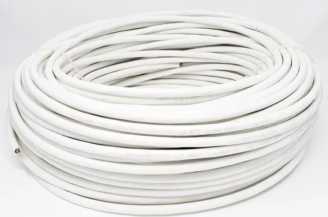 Alt view image 3 of 5 - Micro Connectors 250 Feet Cat6 Solid STP Outdoor Bulk Ethernet 23AWG Cable (White) (TR4-560WOU-250)