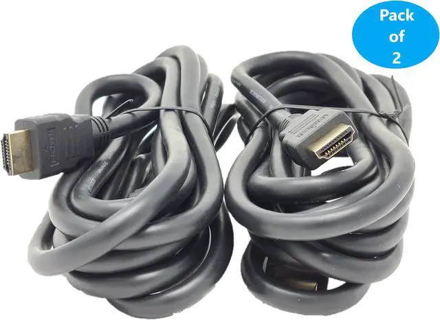 Alt view image 2 of 4 - Micro Connectors 6 Feet Premium 4K High Speed HDMI With Ethernet 28AWG Cable 2-Pack (H2-06MAMA-2P)