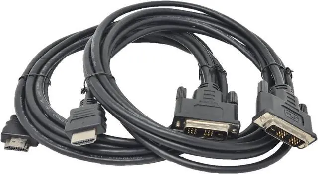 Main image of Micro Connectors 10 Feet HDMI to DVI- Digital Monitor Cable (2-Pack) (M05-174-2P)