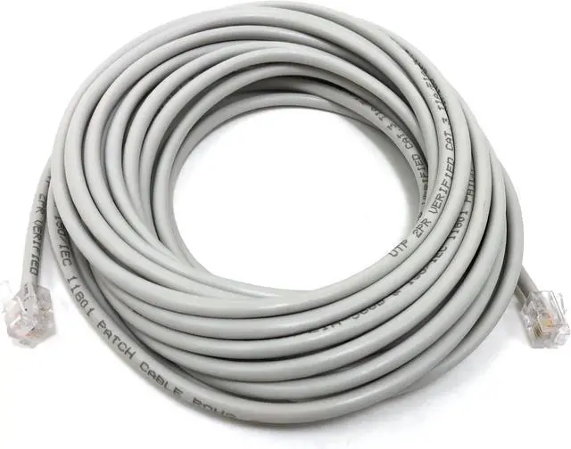 Alt view image 2 of 3 - Micro Connectors 25 Feet ISDN High Speed Internet Cable with RJ11 Connector (M80-025)