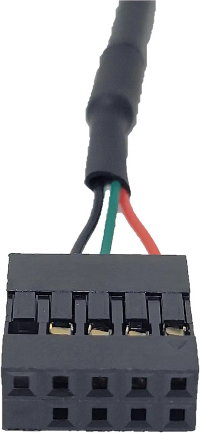 Alt view image 5 of 6 - Micro Connectors 2 Feet Micro USB 90 Degree Left Angle to 9 Pin Motherboard 2-Pack (MSP-MICRO9P-2P)