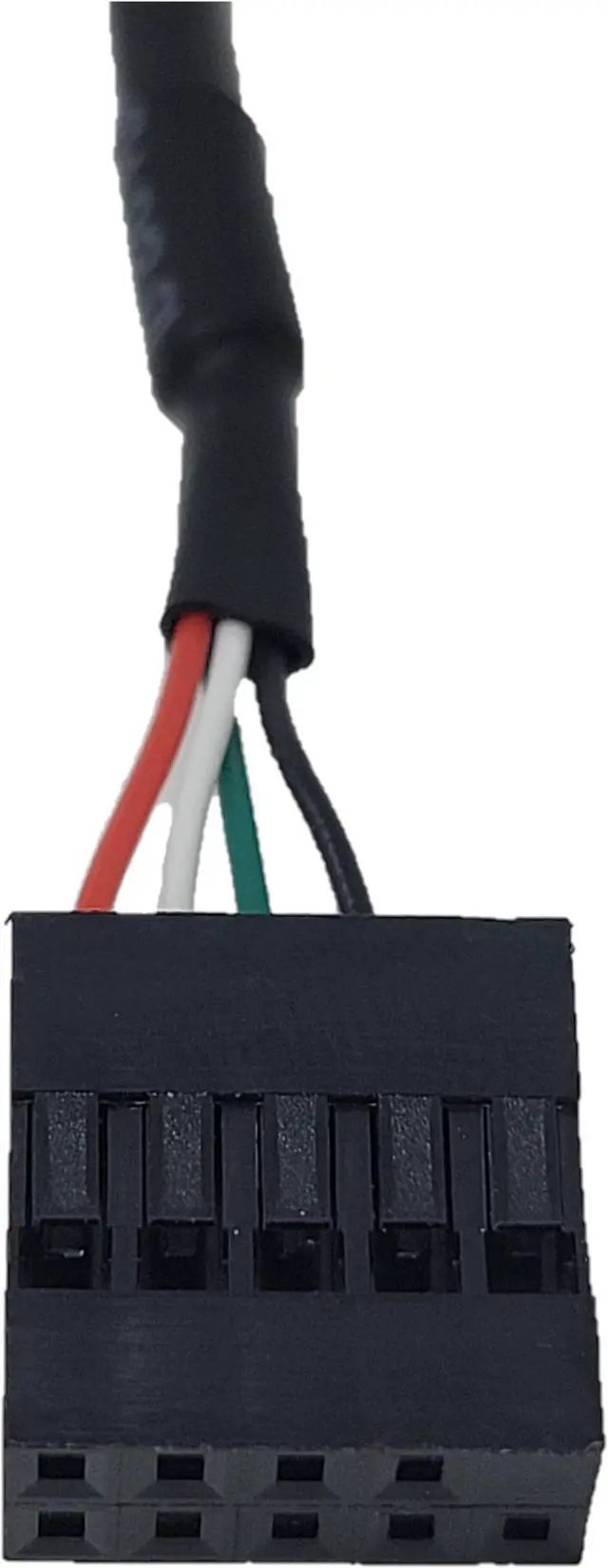 Alt view image 6 of 6 - Micro Connectors 2 Feet Micro USB 90 Degree Left Angle to 9 Pin Motherboard 2-Pack (MSP-MICRO9P-2P)