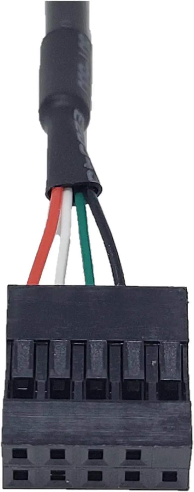 Alt view image 6 of 6 - Micro Connectors 2 Feet Mini USB 90 Degree Right Angle to 9 Pin Motherboard Cable 2-Pack (MSP-MINI9P-2P)