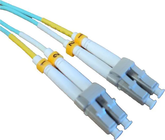Alt view image 2 of 5 - Micro Connectors 10 Meter LC/LC 10Gb Multi-Mode Duplex 50/125 OM3 Fiber Optic Cable (FBR-1010-10M)