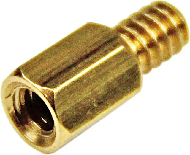 Main image of Micro Connectors #6-32 brass motherboard standoffs for atx computer case 30-pack (SCW-632ATX)