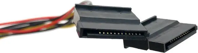 Alt view image 2 of 3 - Micro Connectors 6 Inches Dual SATA Power Adapter (F04-131)