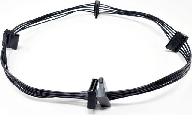 Main image of Micro Connectors 23 Inches 1 to 4 15-Pin SATA Power Splitter Cable (F03-PWRX4)