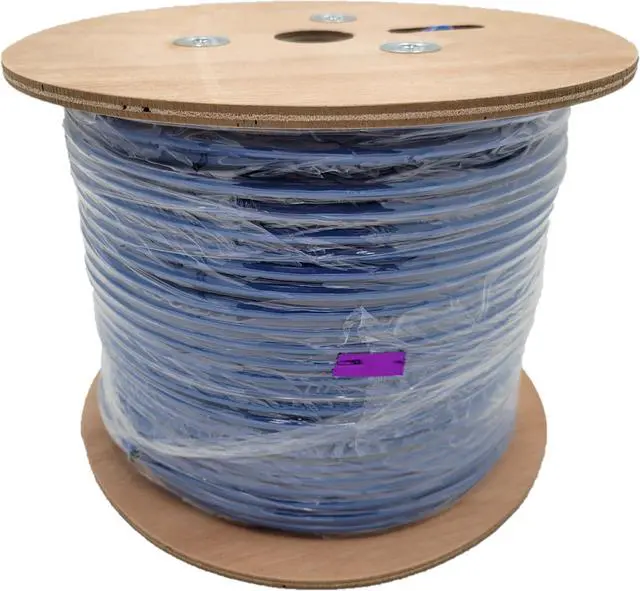 Alt view image 4 of 8 - Micro Connectors  500 Feet Solid-Shielded (STP) CAT6 Bulk Ethernet (23AWG) Cable - Blue (TR4-560SHBL-500)