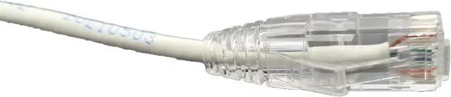 Alt view image 4 of 4 - Micro Connectors 15 Feet CAT6A 10Gbps UTP 28 AWG Ultra Slim Ethernet Cable / White (E09-015W-SLIM)