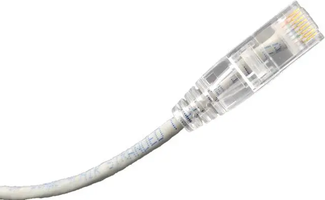 Alt view image 4 of 4 - Micro Connectors 25 Feet CAT6A 10Gbps UTP 28 AWG Ultra Slim Ethernet Cable / Gray (E09-025-SLIM)