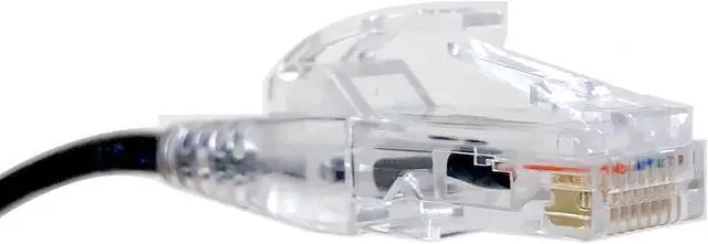 Alt view image 3 of 5 - Micro Connectors 25 Feet CAT6A 10Gbps UTP 28 AWG Ultra Slim Ethernet Cable / Black (E09-025B-SLIM)