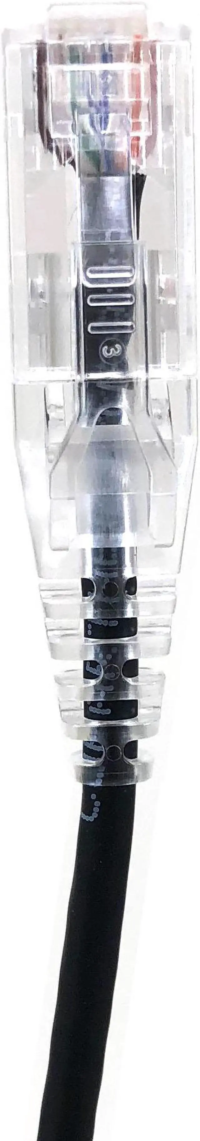 Alt view image 5 of 5 - Micro Connectors 25 Feet CAT6A 10Gbps UTP 28 AWG Ultra Slim Ethernet Cable / Black (E09-025B-SLIM)