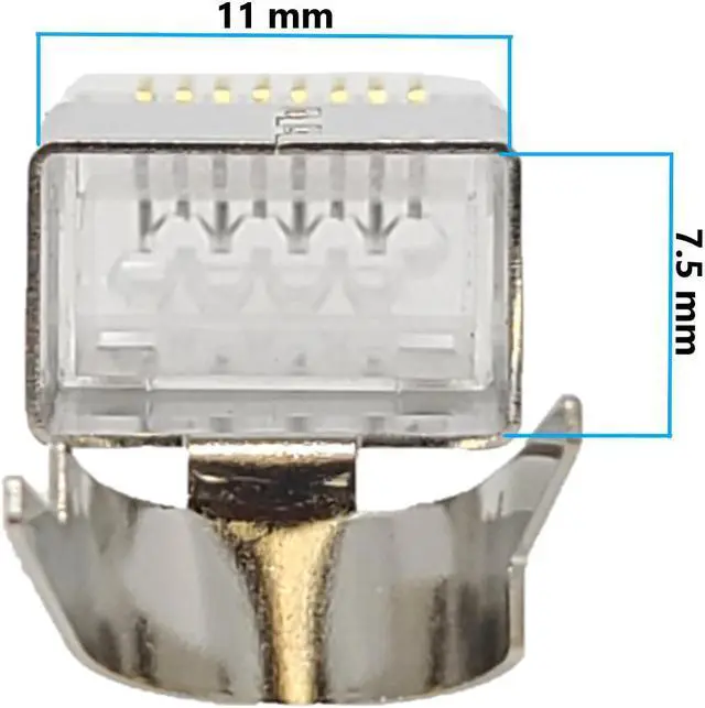Alt view image 6 of 7 - Micro Connectors 1000 Feet CAT6A Shielded (F/UTP) 23 AWG Solid Copper Bulk Ethernet Cable with 20-Pack Universal Shielded RJ45 Connectors - Blue (TR4-570SHBL-7SC)