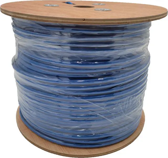 Alt view image 3 of 6 - Micro Connectors 500FT CAT 6A Solid & Shielded (F/UTP) CMR Riser Bulk Ethernet Cable (Blue) (TR4-570SRBL-500)