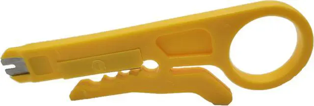 Alt view image 7 of 7 - Micro Connectors CAT6A Unshielded Punch Down Keystone Jack with Tool (Blue/10 Pack) (FRT-860BL10-T)