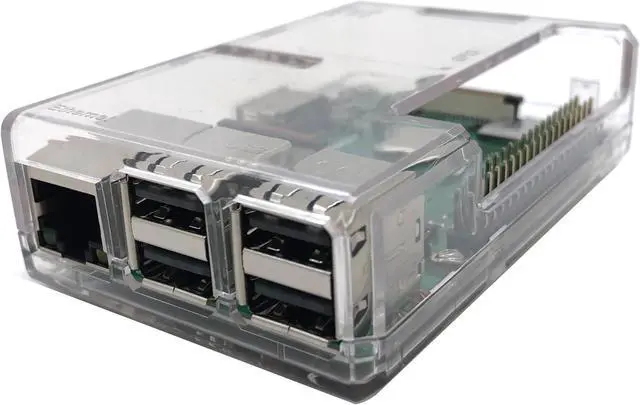 Main image of Micro Connectors Plastic Raspberry Pi 3 Model B/B+ Case (Clear) (RAS-PLC01-CL)