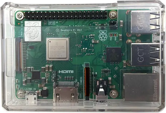 Alt view image 3 of 4 - Micro Connectors Plastic Raspberry Pi 3 Model B/B+ Case (Clear) (RAS-PLC01-CL)