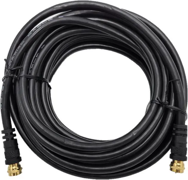 Main image of Micro Connectors 25 Feet 18 AWG F-TYPE RG-6 Shielded Coaxial Cable (M60-025F)