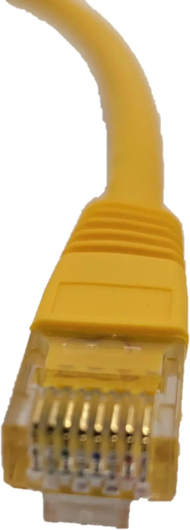 Alt view image 3 of 4 - Micro Connectors 1 Foot Cat6 Molded Snagless RJ45 UTP Networking Patch Cable 10-Pack (Yellow) (E08-001Y-10)