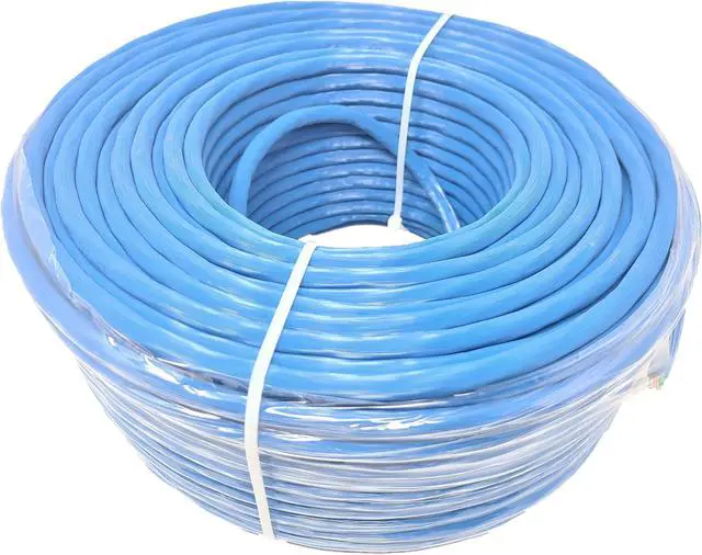Alt view image 3 of 6 - Micro Connectors 250FT CAT 6A Solid & Shielded (F/UTP) Bulk Ethernet Cable with 10-Pack Universal Shielded RJ45 Connectors - Blue (TR4-70SHBL250-K)