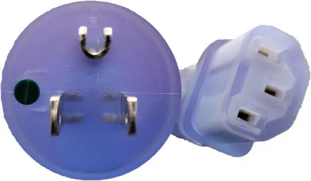 Alt view image 3 of 5 - Micro Connectors 6 Feet Hospital Grade AC Power Cord 18AWG (NEMA 5-15PHG to IEC-60320-C13) - Gray (M05-113H18C-6)