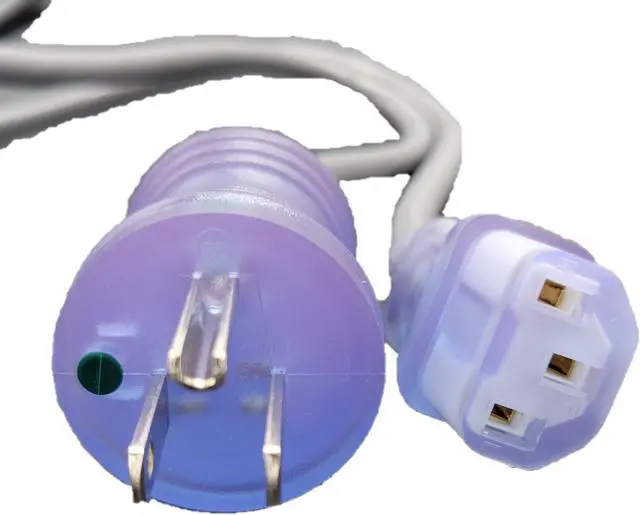 Alt view image 5 of 5 - Micro Connectors 6 Feet Hospital Grade AC Power Cord 18AWG (NEMA 5-15PHG to IEC-60320-C13) - Gray (M05-113H18C-6)