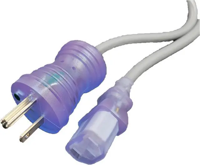 Alt view image 4 of 5 - Micro Connectors 6 Feet Hospital Grade AC Power Cord 18AWG (NEMA 5-15PHG to IEC-60320-C13) - Gray (M05-113H18C-6)