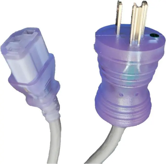 Alt view image 2 of 5 - Micro Connectors 6 Feet Hospital Grade AC Power Cord 18AWG (NEMA 5-15PHG to IEC-60320-C13) - Gray (M05-113H18C-6)