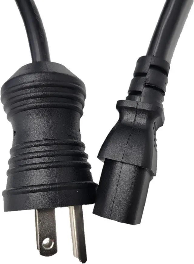 Alt view image 3 of 4 - Micro Connectors 3 Feet Hospital Grade AC Power Cord 18AWG (NEMA 5-15PHG to IEC-60320-C13) - Black (M05-113H18BK-3)