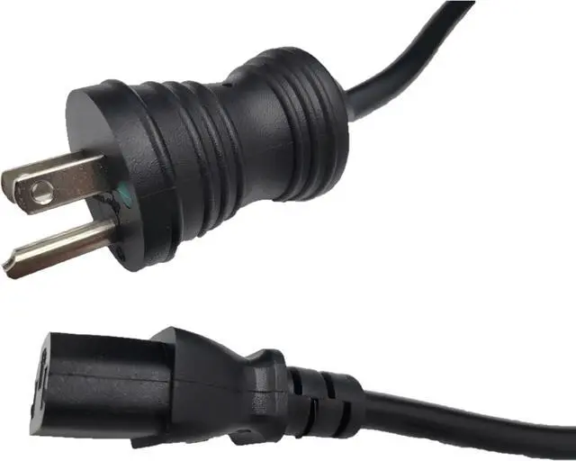 Alt view image 4 of 4 - Micro Connectors 3 Feet Hospital Grade AC Power Cord 18AWG (NEMA 5-15PHG to IEC-60320-C13) - Black (M05-113H18BK-3)