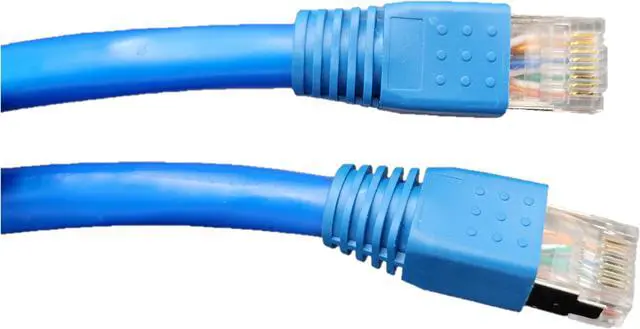 Alt view image 2 of 5 - Micro Connectors 200 Feet CAT6 Outdoor-Rated Shielded Ethernet Cable Kit with Waterproof Coupler - Blue (E08-200BLOU-KT)