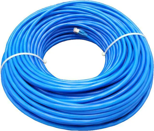 Alt view image 5 of 5 - Micro Connectors 200 Feet CAT6 Outdoor-Rated Shielded Ethernet Cable Kit with Waterproof Coupler - Blue (E08-200BLOU-KT)